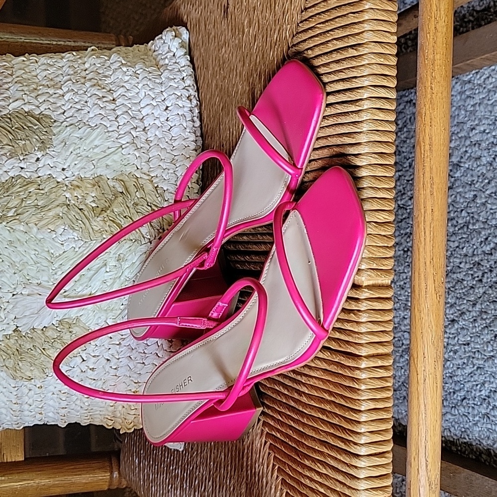 Marc Fisher Galvin slingback sandal, raspberry/pink, size 11M